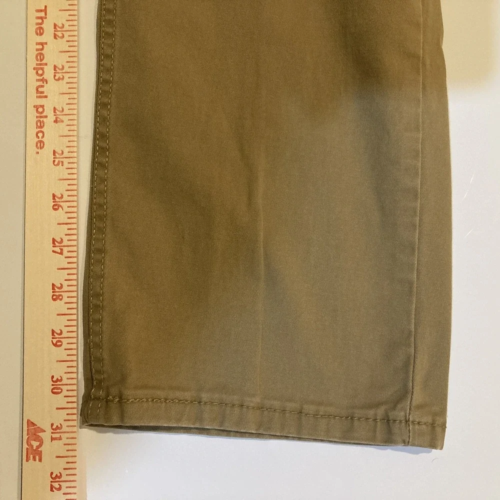 LEVI Jeans 514 Men 34x32 (Fits 34x31) Tan Khaki Stretch Straight Fit Cowboy‎